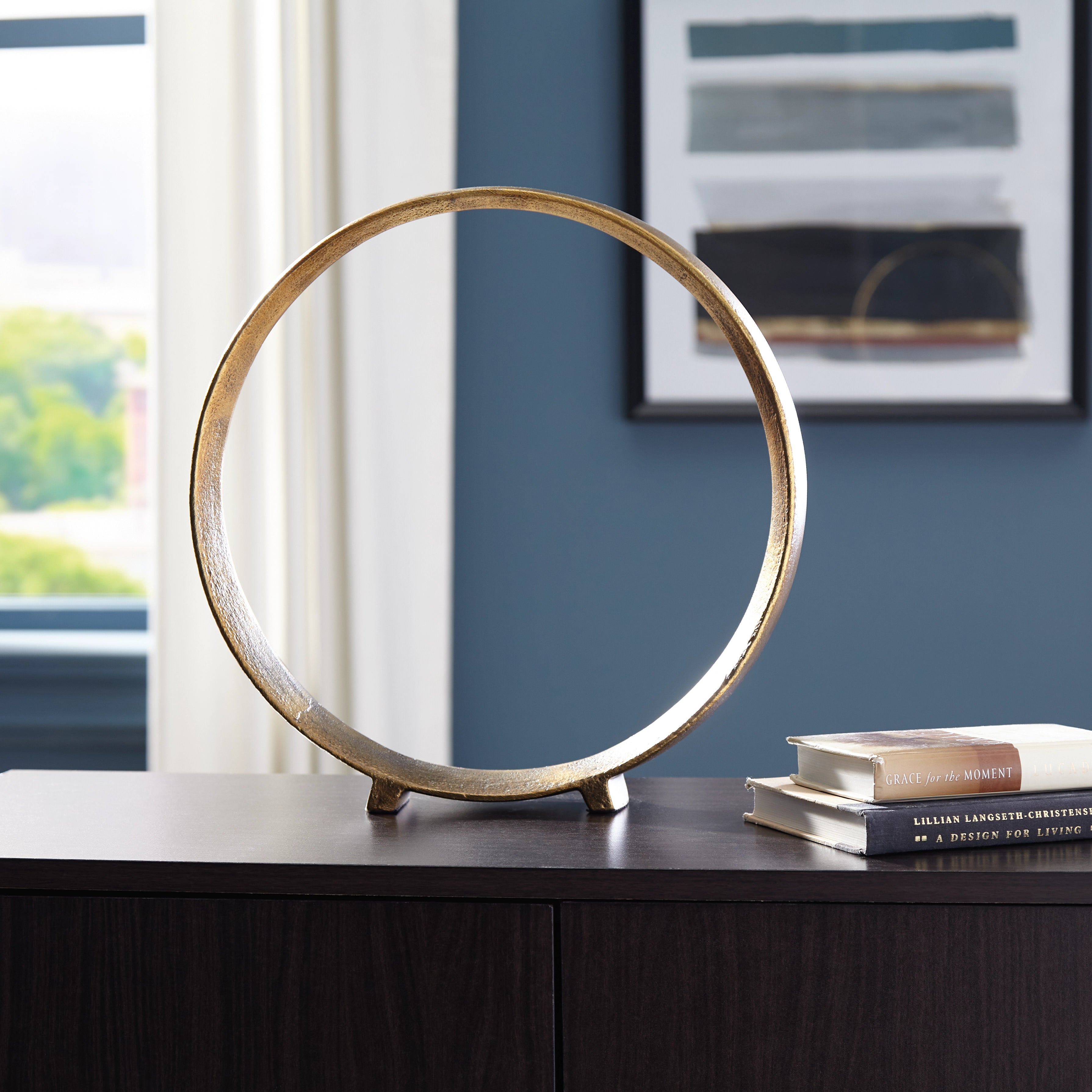 Ryandale Sculpture (Set of 2) Antique Brass Finish