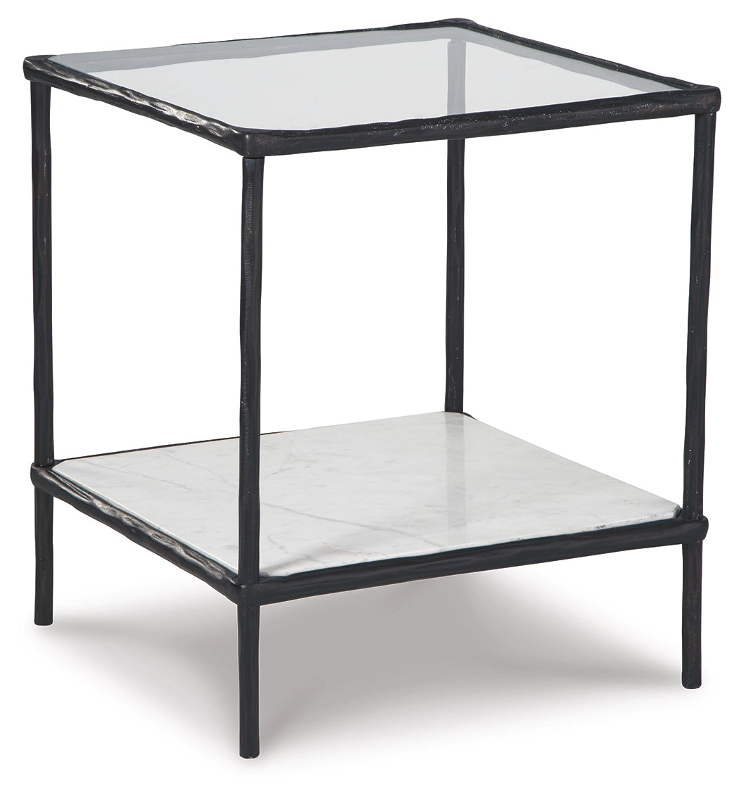 Ryandale Side Table Antique Black
