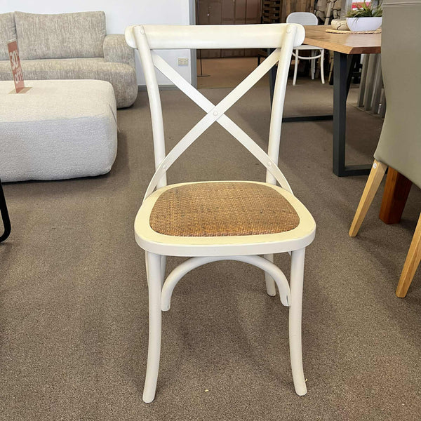 Savoy Cross Back Dining Chair – French Cream