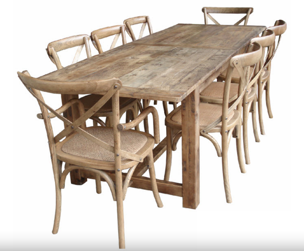 Perfecto Natural Rustic 2900mm Dining Table