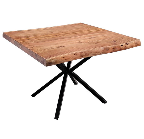 Elite Live Edge Lamp/Side table - Natural & Black