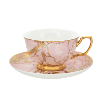 Teacup & Saucer - Rose Quartz