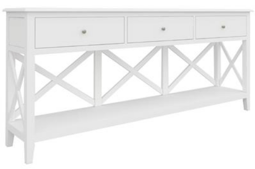 Hampton 3 Drawer Hallstand - White