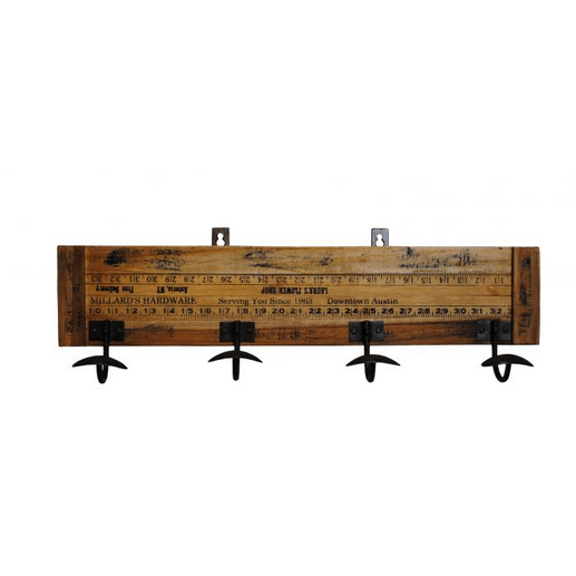 York 4 Hook Coat Rack