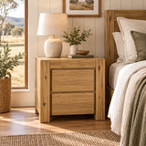 Silver Wattle Bedside Table - Natural