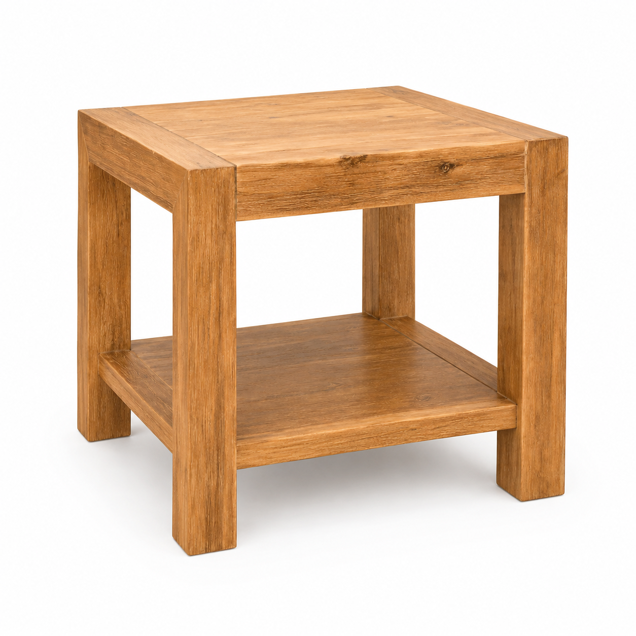 Silver Wattle Hardwood Side Table - Natural