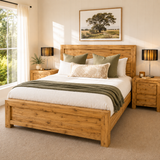 Silver Wattle Hardwood Bed – Natural