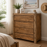 Silver Wattle Hardwood Tallboy - Natural