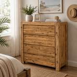 Silver Wattle Hardwood Tallboy - Natural