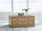 Sharlance Lift-Top Coffee Table in Light Brown