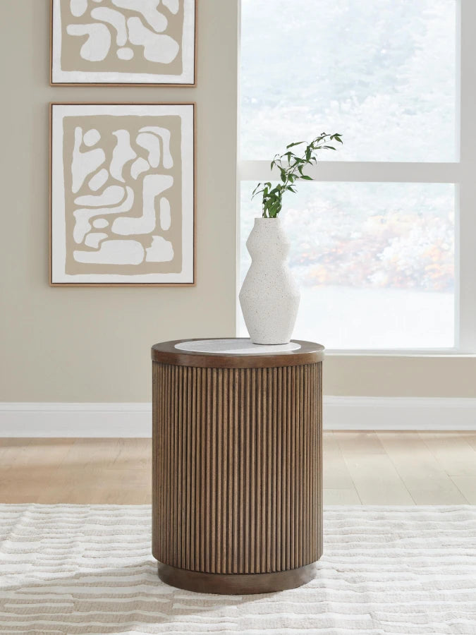 Hadonna Side Table – Brown