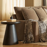 Bracken Round Side Table - French Black