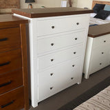 Imperial Coastal Tallboy - White & Dark Oak