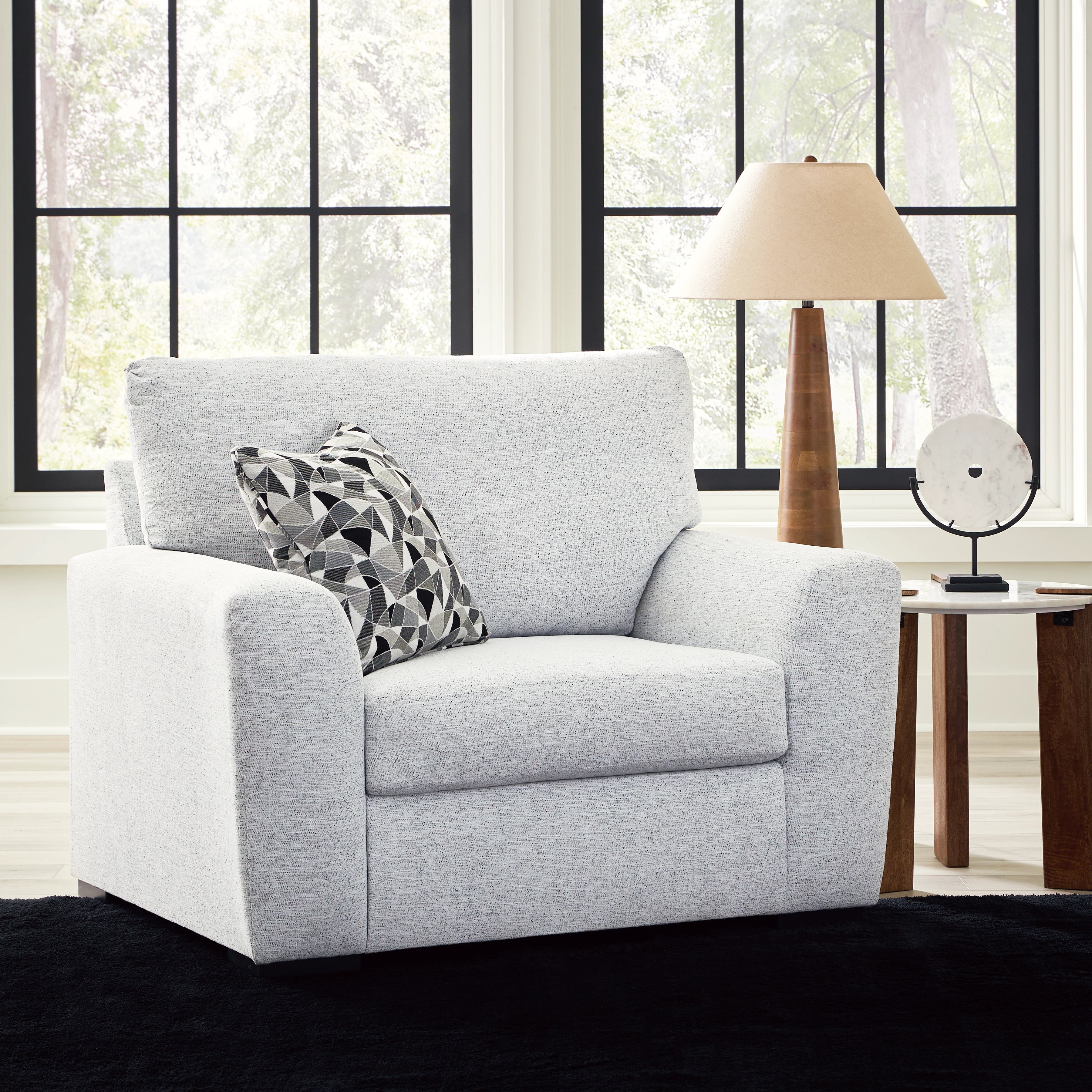 Tasselton Chair And A Half Snow Fabric