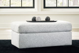 Tasselton Ottoman Snow Fabric