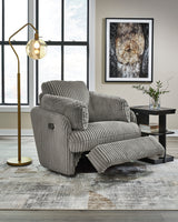 Tie-Breaker Swivel Glider Recliner - Fog