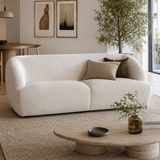 Tokio 2 Seater Bouclé Lounge – Milk