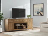 Sharlance TV Stand - Light Brown