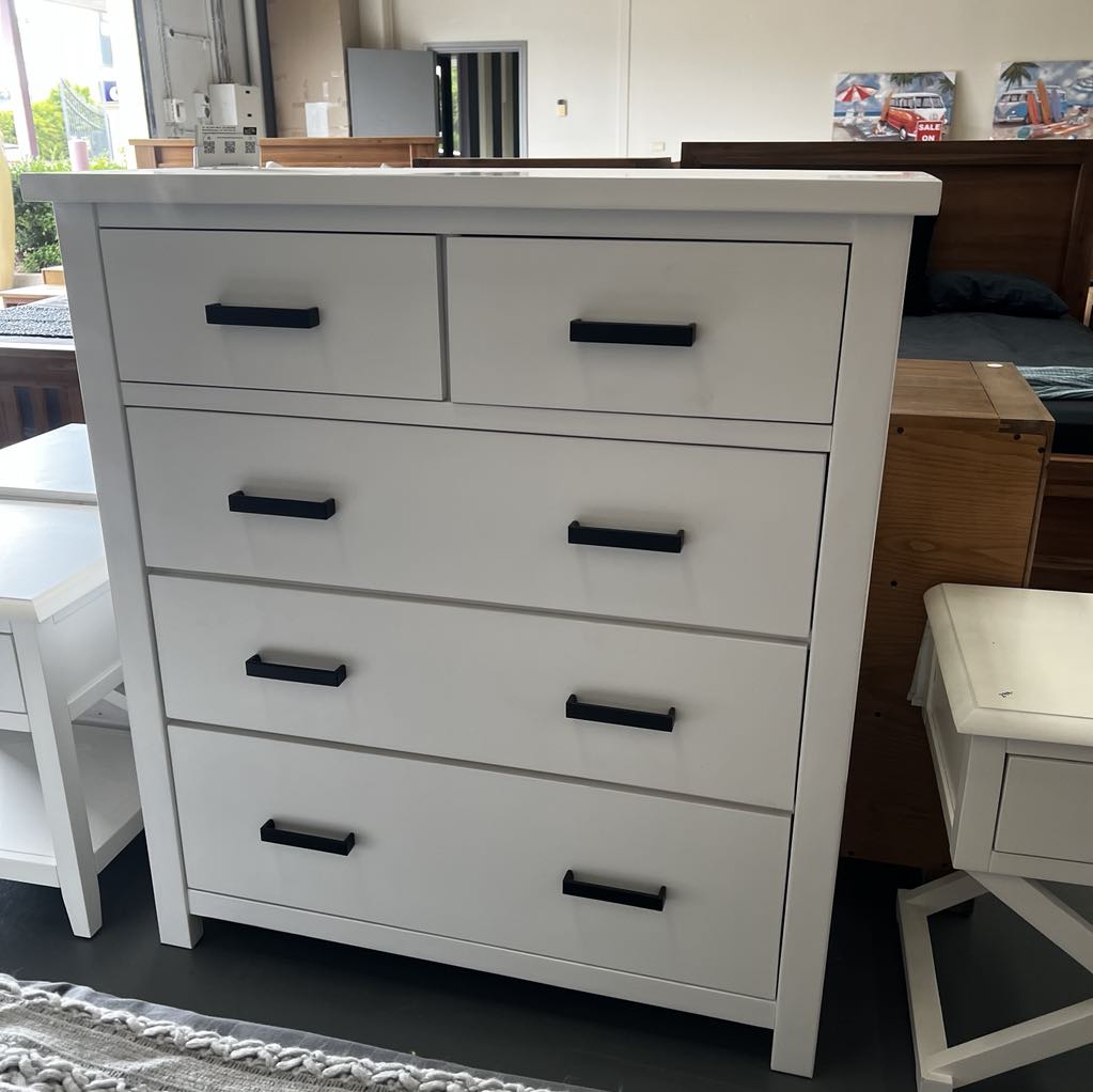 White Haven Tallboy - White - InStyle Furniture