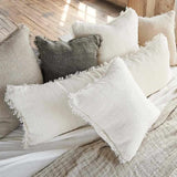 Bedouin Handwoven Linen Long Lumbar – Ivory
