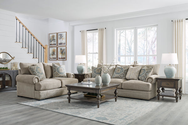 Galemore 3+2 Seater Sofa Pair in Quarry Fabric