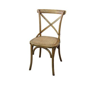 Cross-back Chair - Natural